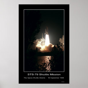 Space Shuttle Atlantis Lift-off - ... Poster