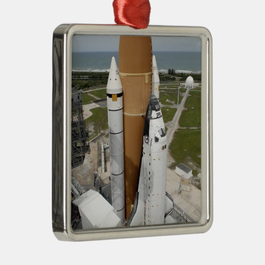Space shuttle Atlantis Metalen Ornament (Rechts)