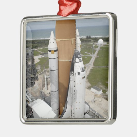 Space shuttle Atlantis Metalen Ornament (Links)