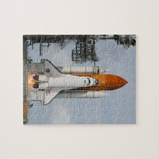 Space Shuttle Atlantis Photo Puzzle w/Tin Legpuzzel (Horizontaal)