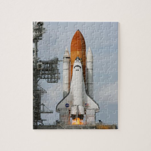Space Shuttle Atlantis Photo Puzzle w/Tin Legpuzzel (Verticaal)
