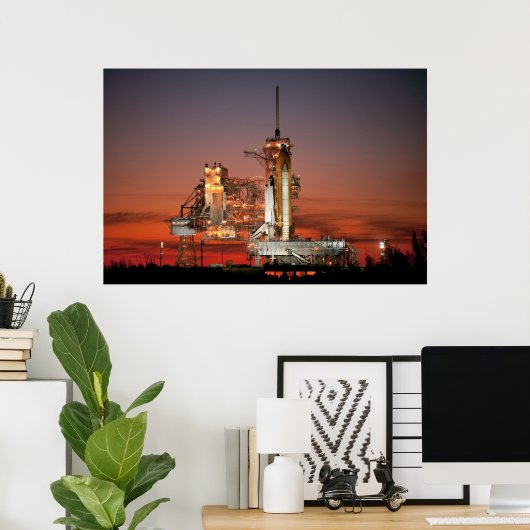 Space Shuttle Atlantis Poster (Thuiskantoor)