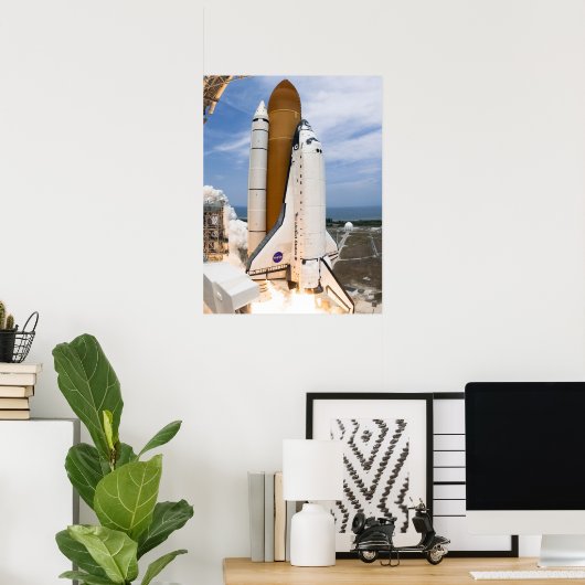 Space Shuttle Atlantis Poster (Thuiskantoor)