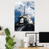 Space Shuttle Atlantis Poster (Thuiskantoor)