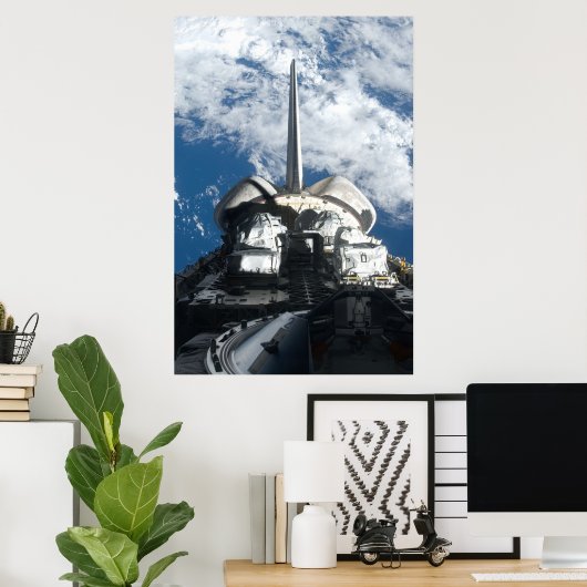 Space Shuttle Atlantis Poster (Thuiskantoor)