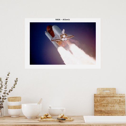 Space shuttle Atlantis Poster (Keuken)