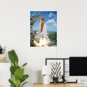 Space Shuttle Atlantis Poster (Thuiskantoor)