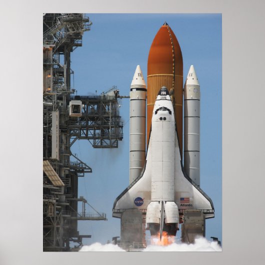 Space Shuttle Atlantis Poster (Voorkant)