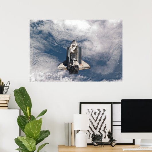 Space Shuttle Atlantis Poster (Thuiskantoor)