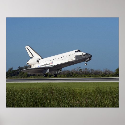 Space Shuttle Atlantis Poster (Voorkant)