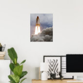 Space Shuttle Atlantis Poster (Thuiskantoor)