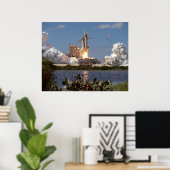 Space Shuttle Atlantis Poster (Thuiskantoor)