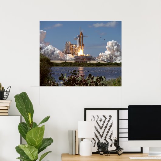 Space Shuttle Atlantis Poster (Thuiskantoor)