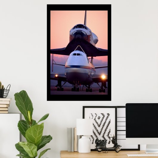Space Shuttle Atlantis Poster (Thuiskantoor)