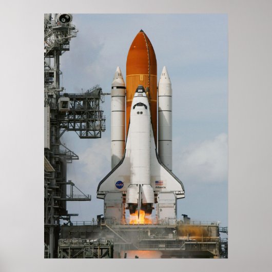 Space Shuttle Atlantis Poster (Voorkant)
