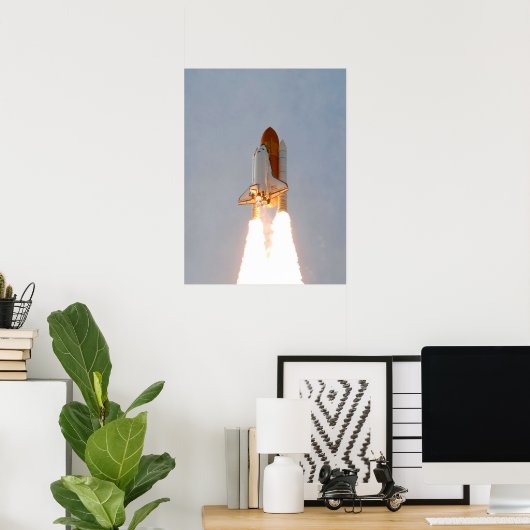 Space Shuttle Atlantis Poster (Thuiskantoor)