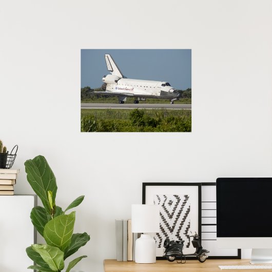 Space Shuttle Atlantis Poster (Thuiskantoor)