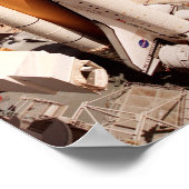 Space Shuttle Atlantis Prepares voor introductie Poster (Hoek)