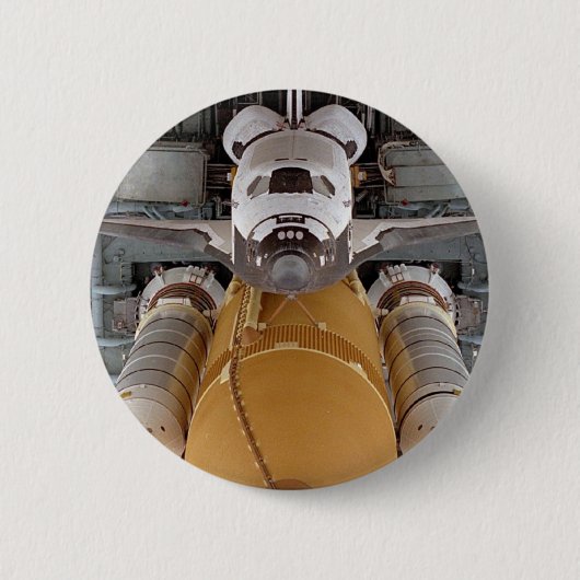 Space Shuttle Atlantis Ronde Button 5,7 Cm (Voorkant)