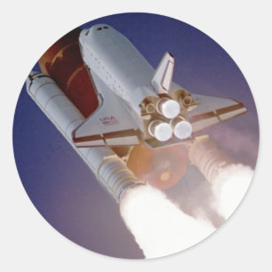 Space Shuttle Atlantis Ronde Sticker