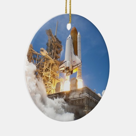 Space Shuttle Atlantis Start STS-132 Mission Keramisch Ornament (Rechts)