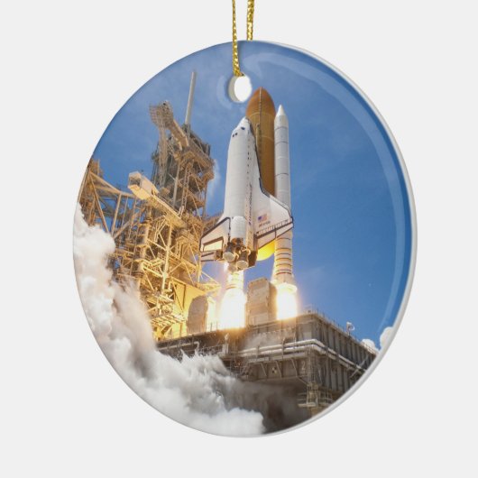 Space Shuttle Atlantis Start STS-132 Mission Keramisch Ornament (Links)