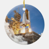Space Shuttle Atlantis Start STS-132 Mission Keramisch Ornament (Achterkant)