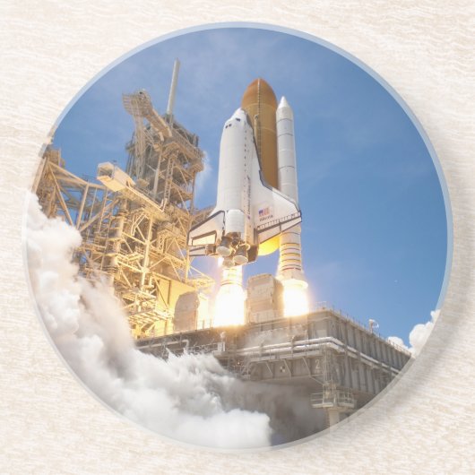 Space Shuttle Atlantis Start STS-132 Mission Zandsteen Onderzetter (Voorkant)