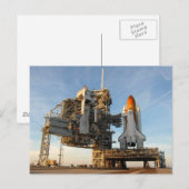 Space Shuttle Atlantis (STS-122) - lanceerpad Briefkaart (Voorkant / Achterkant)