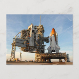 Space Shuttle Atlantis (STS-122) - lanceerpad Briefkaart