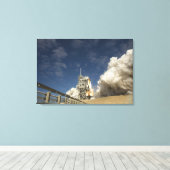 Space Shuttle Atlantis tilt af 20 Canvas Afdruk (Insitu (Houten vloer))