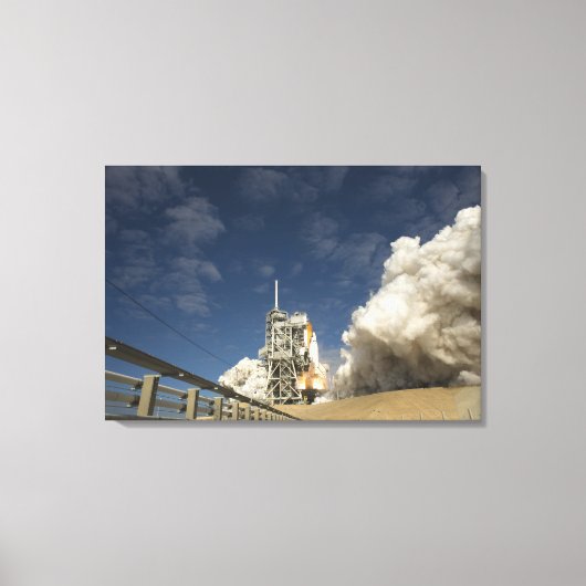 Space Shuttle Atlantis tilt af 20 Canvas Afdruk (Voorkant)