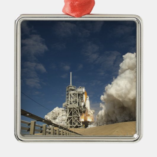 Space Shuttle Atlantis tilt af 20 Metalen Ornament (Voorkant)