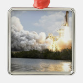 Space Shuttle Atlantis tilt af 22 Metalen Ornament (Voorkant)