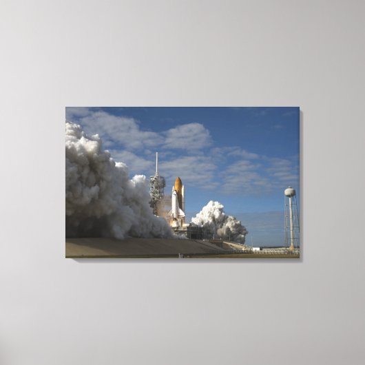 Space Shuttle Atlantis tilt af 23 Canvas Afdruk (Voorkant)