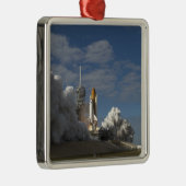 Space Shuttle Atlantis tilt af 23 Metalen Ornament (Rechts)