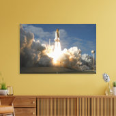 Space Shuttle Atlantis tilt af 24 Canvas Afdruk (Insitu (Woonkamer))