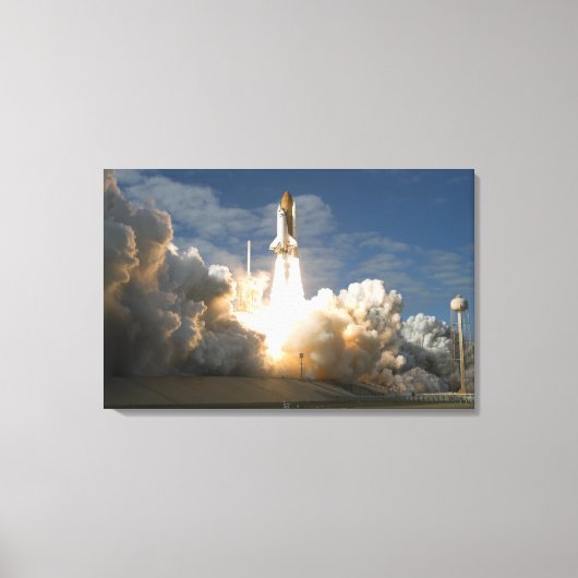 Space Shuttle Atlantis tilt af 24 Canvas Afdruk (Voorkant)