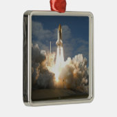 Space Shuttle Atlantis tilt af 24 Metalen Ornament (Rechts)
