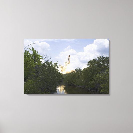 Space Shuttle Atlantis tilt af 25 Canvas Afdruk (Voorkant)