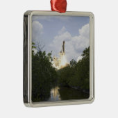 Space Shuttle Atlantis tilt af 25 Metalen Ornament (Rechts)