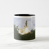 Space Shuttle Atlantis tilt af 25 Tweekleurige Koffiemok (Center)