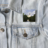 Space Shuttle Atlantis tilt af 25 Vierkante Button 5,1 Cm (In situ)