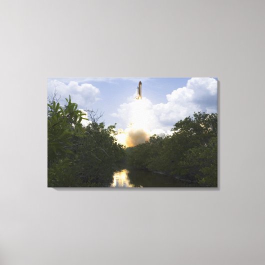 Space Shuttle Atlantis tilt af 26 Canvas Afdruk (Voorkant)