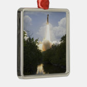 Space Shuttle Atlantis tilt af 26 Metalen Ornament (Rechts)