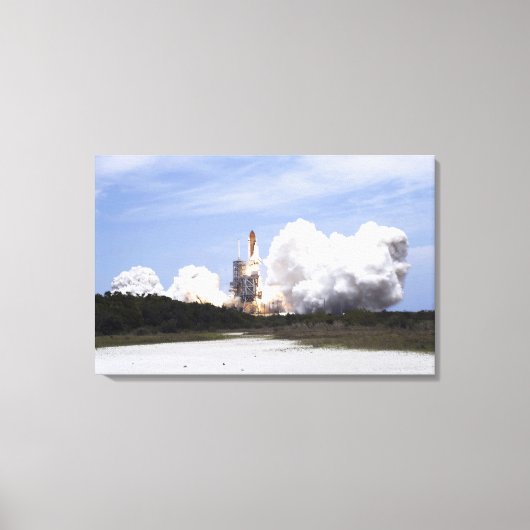 Space Shuttle Atlantis tilt af 27 Canvas Afdruk (Voorkant)