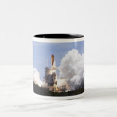 Space Shuttle Atlantis tilt af 27 Tweekleurige Koffiemok (Center)
