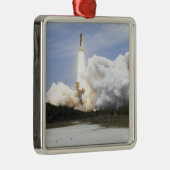 Space Shuttle Atlantis tilt af 28 Metalen Ornament (Rechts)
