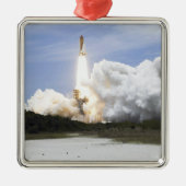 Space Shuttle Atlantis tilt af 28 Metalen Ornament (Voorkant)