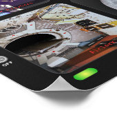 Space Shuttle-beeldscherm Poster (Hoek)